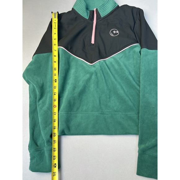 Malbon Golf x Adidas Juniors XS or Teen XL Fleece Crop Pullover (Read) - Picture 7 of 15
